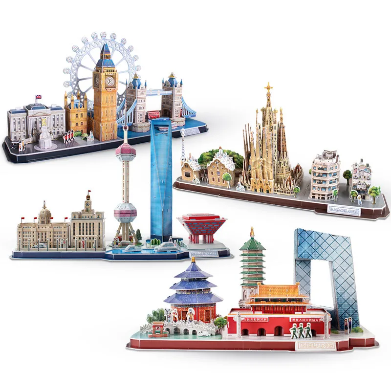 Kids Toys London - 3D เกมปริศนา DIY ของเล่นกระดาษ Miniature City