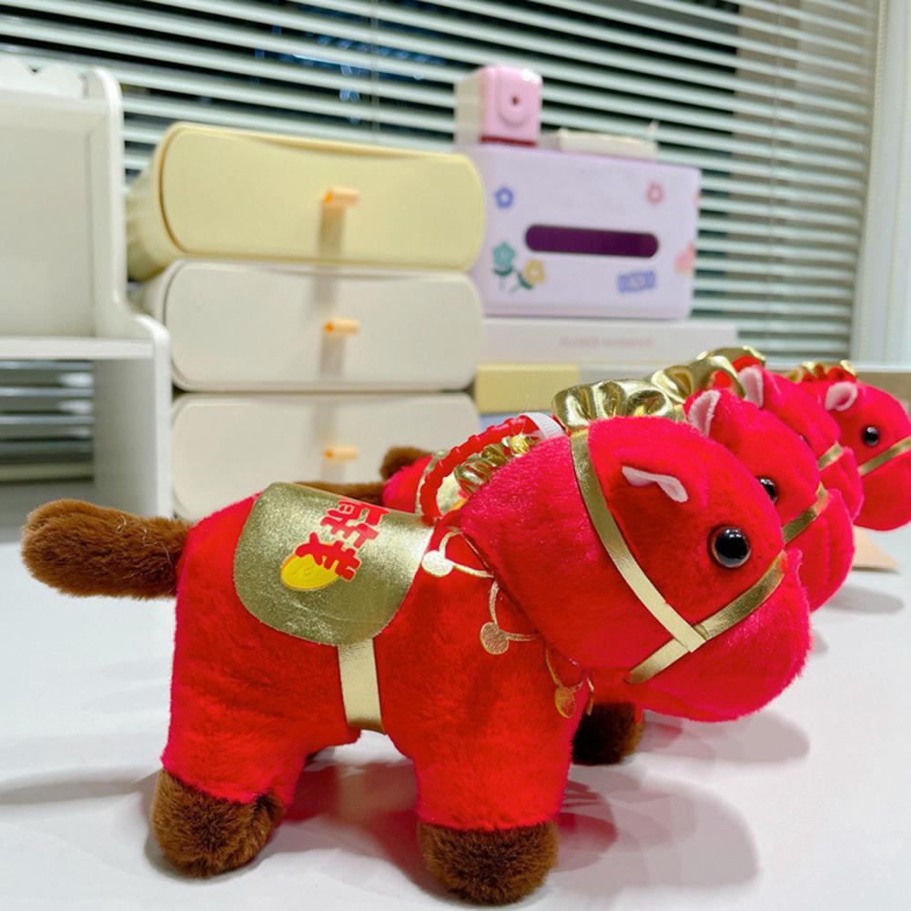 Kids Toys Company - พวงกุญแจตุ๊กตาม้าขนนุ่ม ของตกแต่งงานเทศกาล ชุดของเล่นตุ๊กตาสัตว์นุ่มพิเศษ ตุ๊กตาโพนี่เหมือนจริง ของขวัญสำหรับเด็กและบริษัท