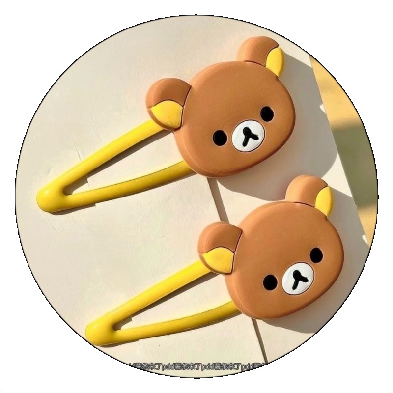 Kids Toys Resale - กิ๊บติดผมการ์ตูนริลัคคุมะน่ารัก สไตล์ญี่ปุ่นเกาหลี กิ๊บติดผมตุ๊กตา สำหรับสาวหวาน นักเรียน แฟชั่นเครื่องประดับผม