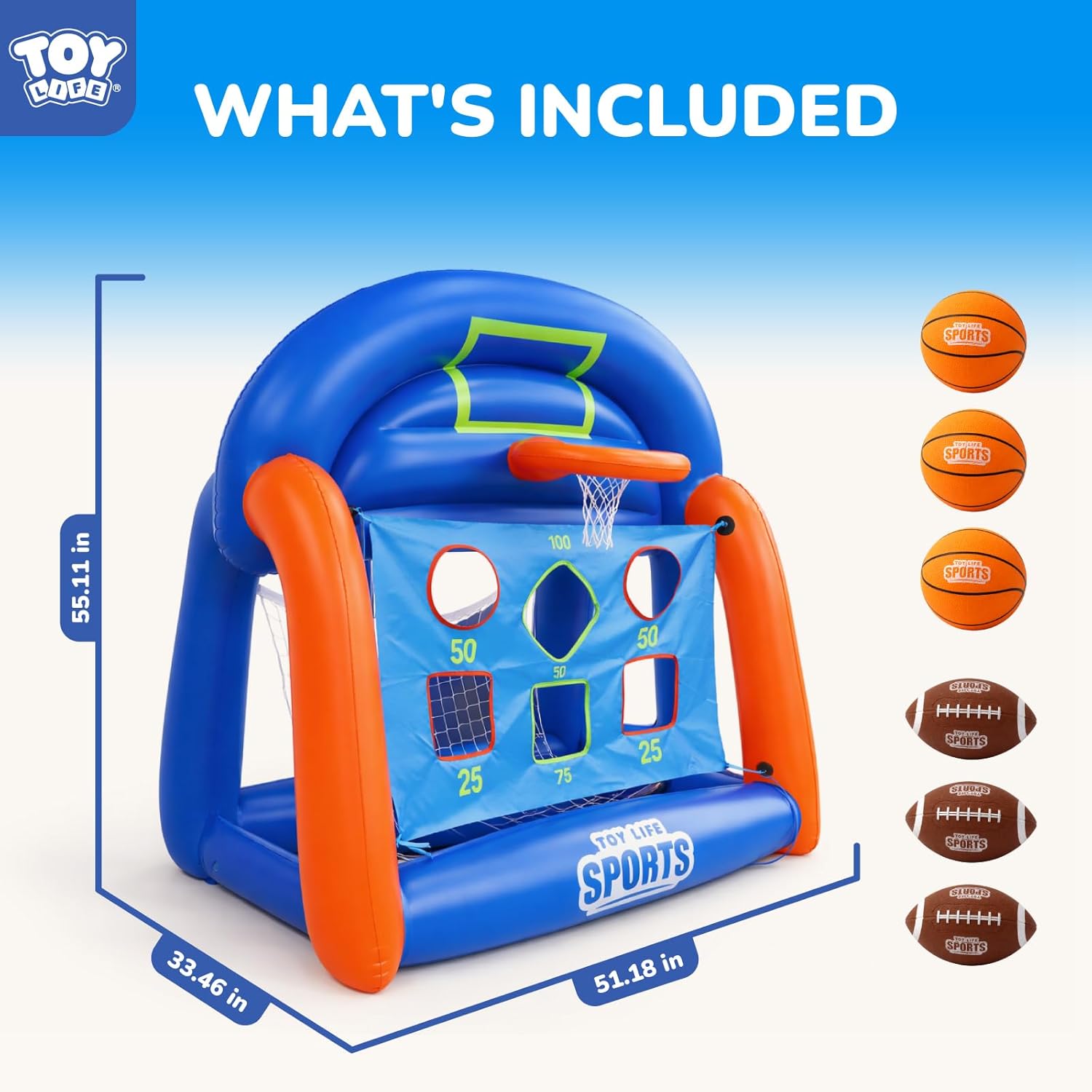 เกมส์สระน้ำแบบมัลติสปอร์ตเป่าล - Kids' Toys บทวิจารณ์และราคา