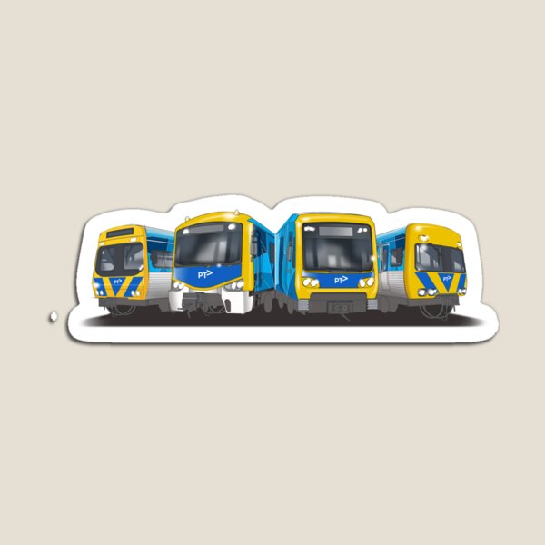 แม่เหล็กติดตู้เย็นลายรถไฟเมโทร - Kids Toys Melbourne บทวิจารณ์และราคา