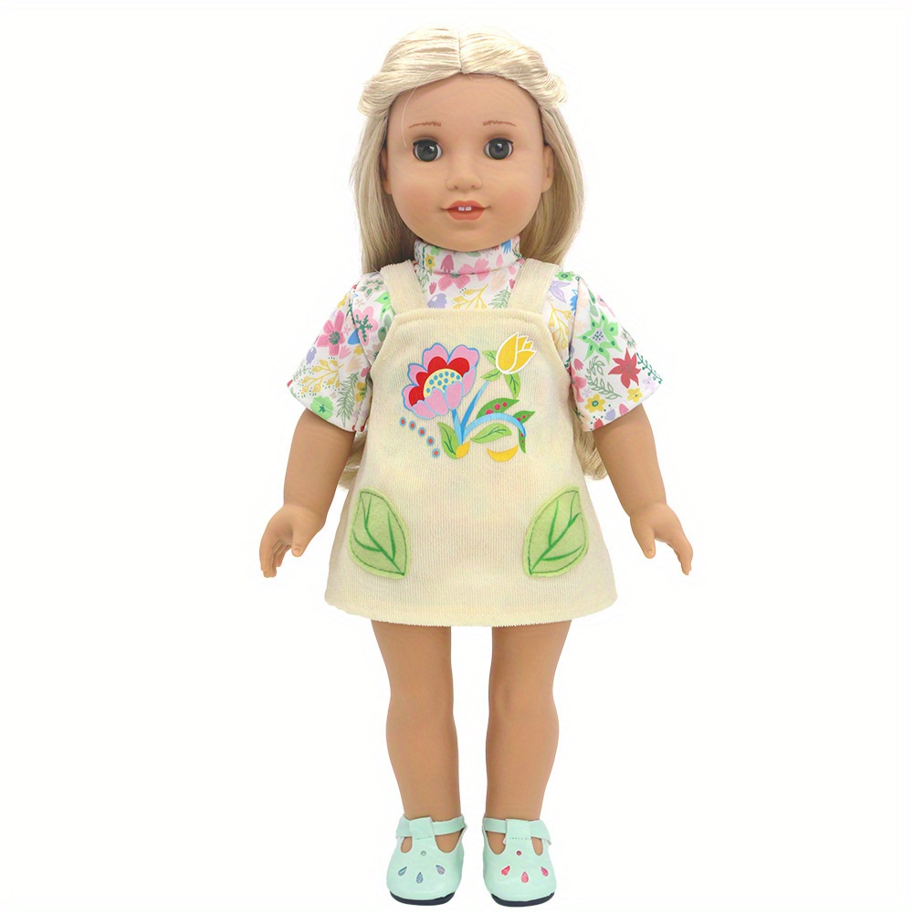 เสื้อผ้าตุ๊กตาลายดอกไม้สีเหลือ - Kids Toys Resale บทวิจารณ์และราคา