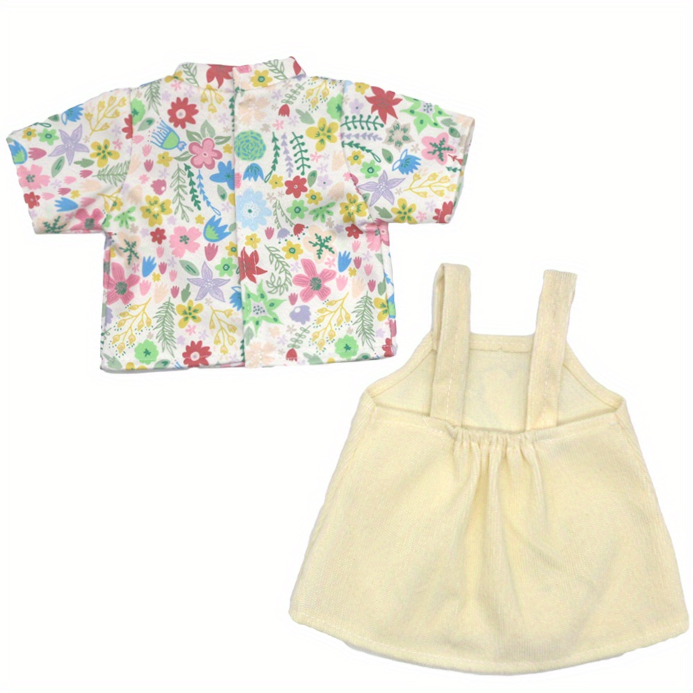 เสื้อผ้าตุ๊กตาลายดอกไม้สีเหลือ - Kids Toys Resale บทวิจารณ์และราคา
