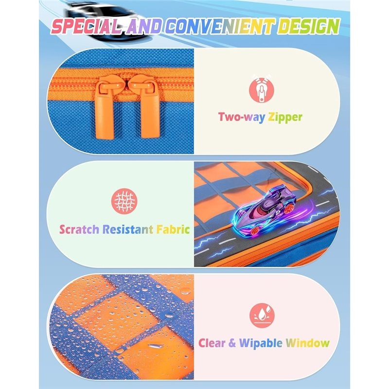 MACH- กล่องเก็บรถบรรทุกพร้อมช่ - Hot Wheels Car Monster Trucks บทวิจารณ์และราคา
