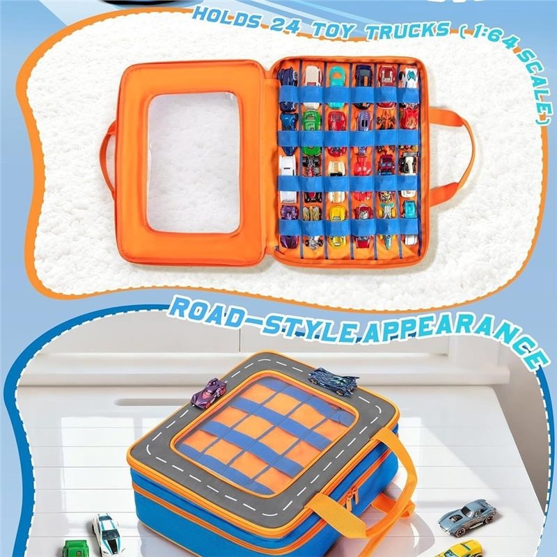 MACH- กล่องเก็บรถบรรทุกพร้อมช่ - Hot Wheels Car Monster Trucks บทวิจารณ์และราคา