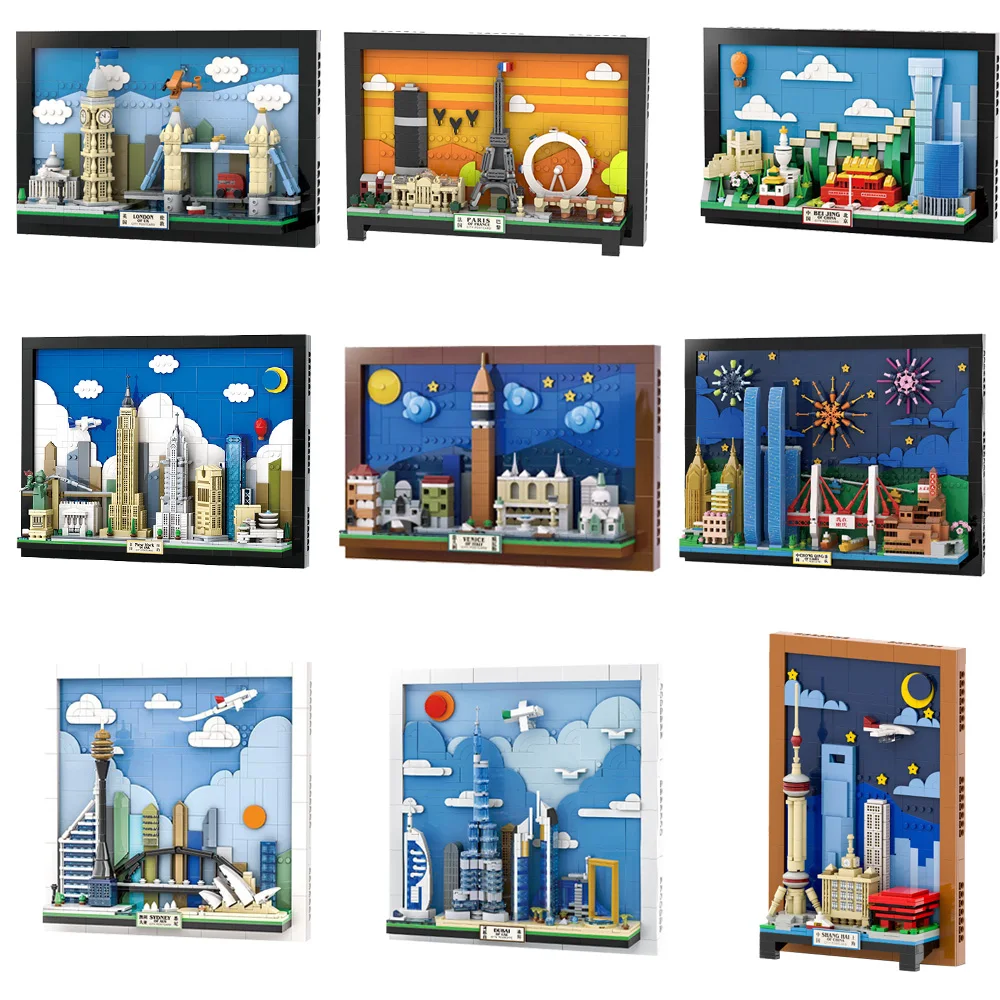 ตัวต่ออาคารวิวเมือง โปสการ์ด ฉ - Kids Toys London บทวิจารณ์และราคา