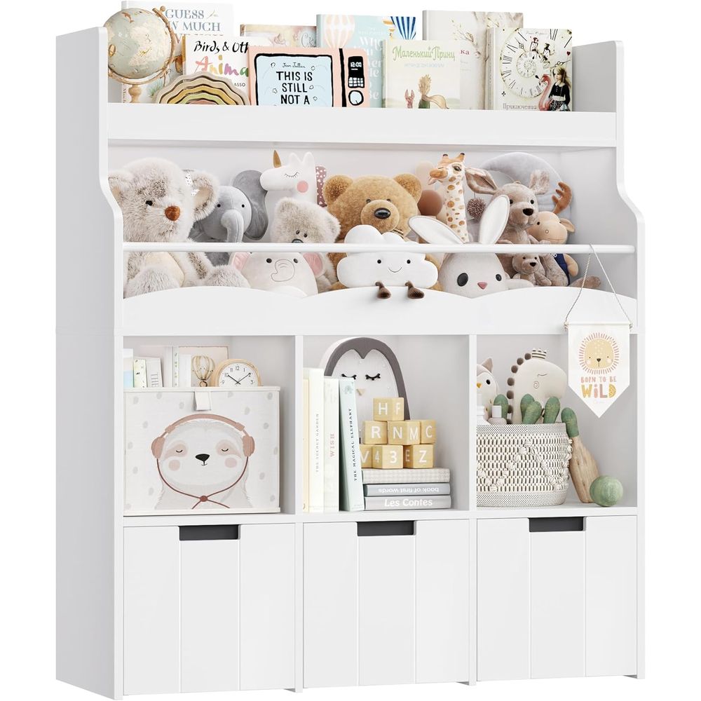 ที่เก็บของเล่นเด็กพร้อมชั้นวาง - Kids' Toys บทวิจารณ์และราคา