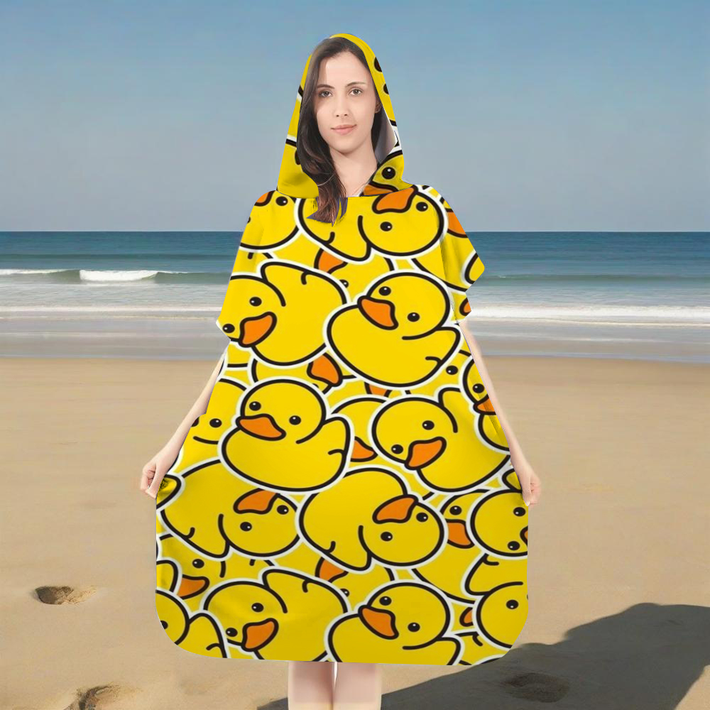 ผ้าขนหนูชายหาดมีฮู้ดลายเป็ดยาง - Rubber Duck Bath บทวิจารณ์และราคา