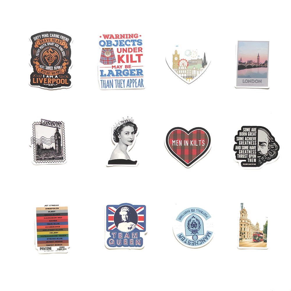 50 ชิ้นลอนดอนอังกฤษสติกเกอร์แล - Kids Toys London บทวิจารณ์และราคา